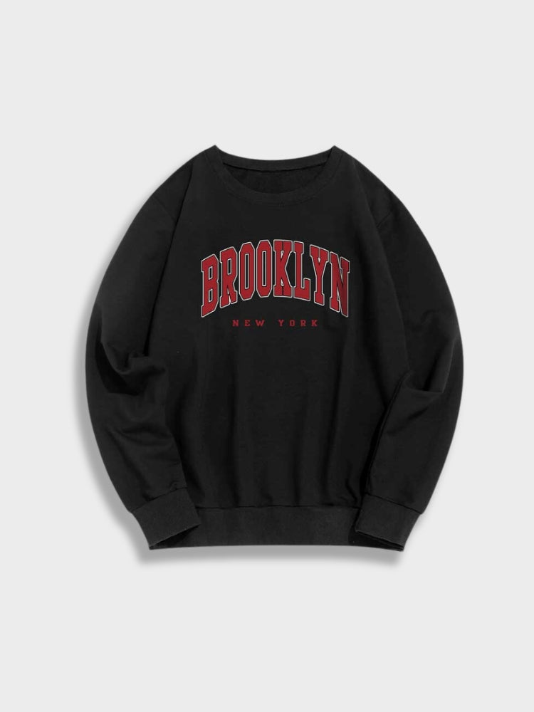 BROOKLYN NEW YORK SWEATSHIRT AND PANTS SET WITH PRACTICAL STORAGE
