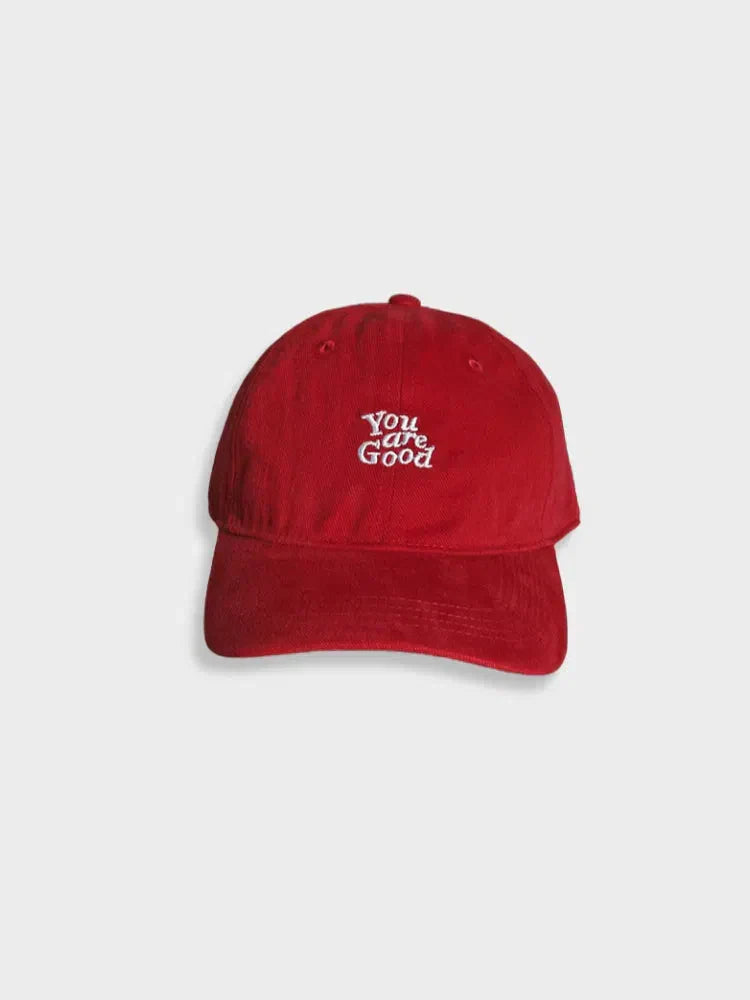 BROWN BASEBALL CAP WITH EMBROIDERED