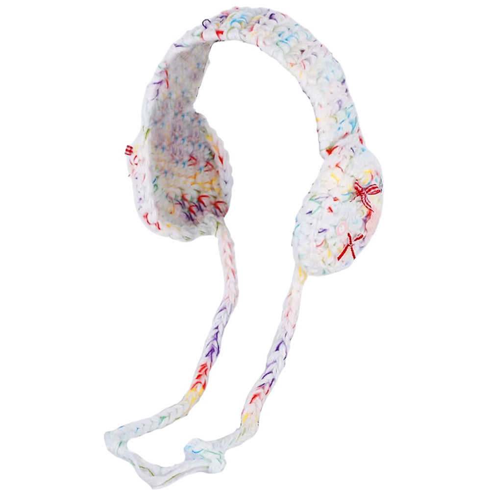 BROWN EARMUFFS STAR GIRL CROCHET HIGH-QUALITY ACRYLIC