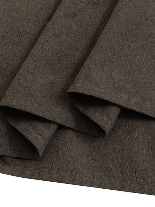 BROWN TIERED MAXI SKIRT Y2K COTTON BLEND
