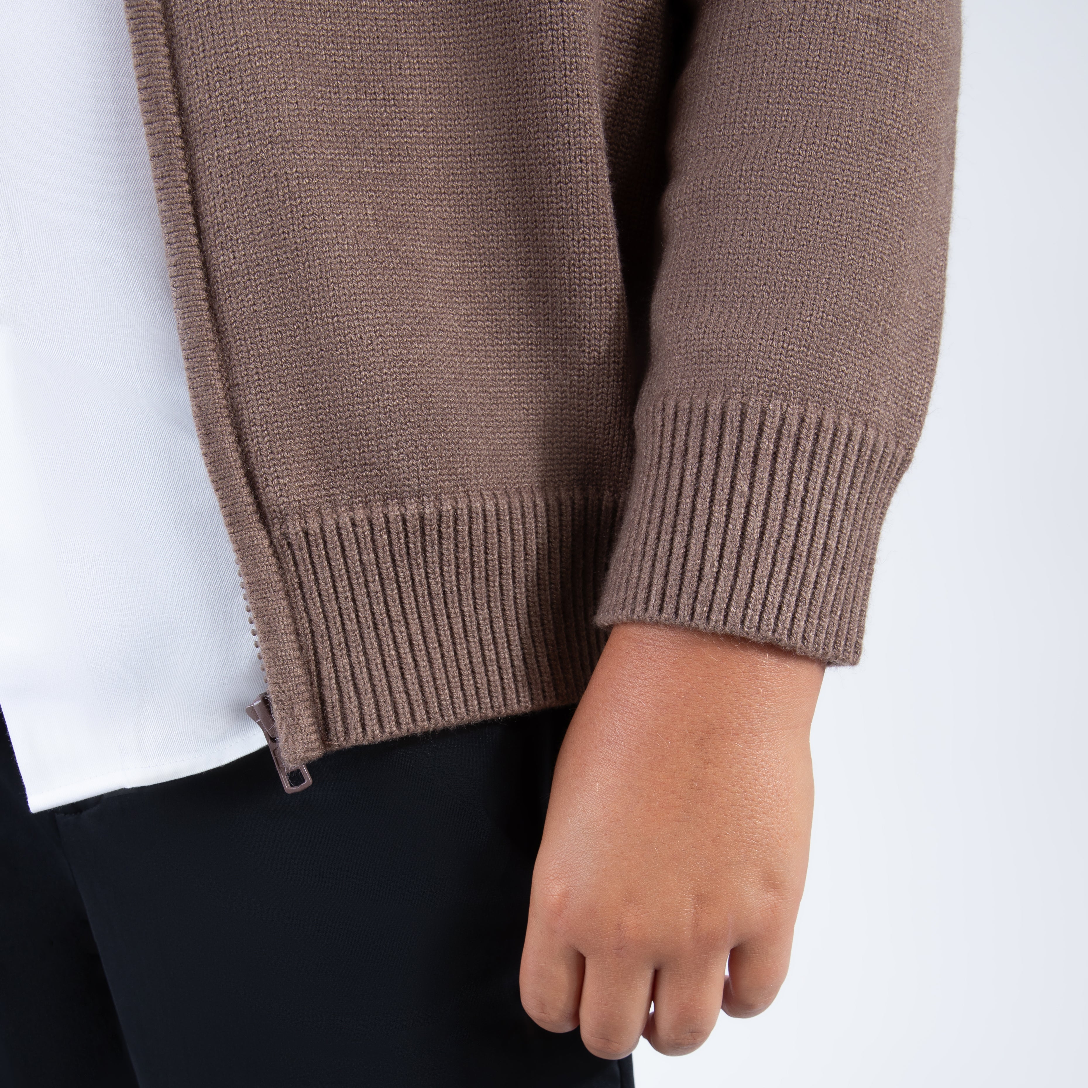 Mocha Zipper Sweater