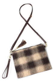 Buffalo Check Pattern Crossbody Bag