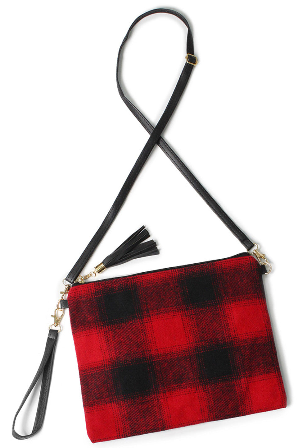 Buffalo Check Pattern Crossbody Bag