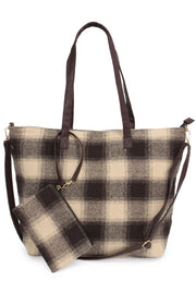 Buffalo Weekend Tote Bag with Pouch