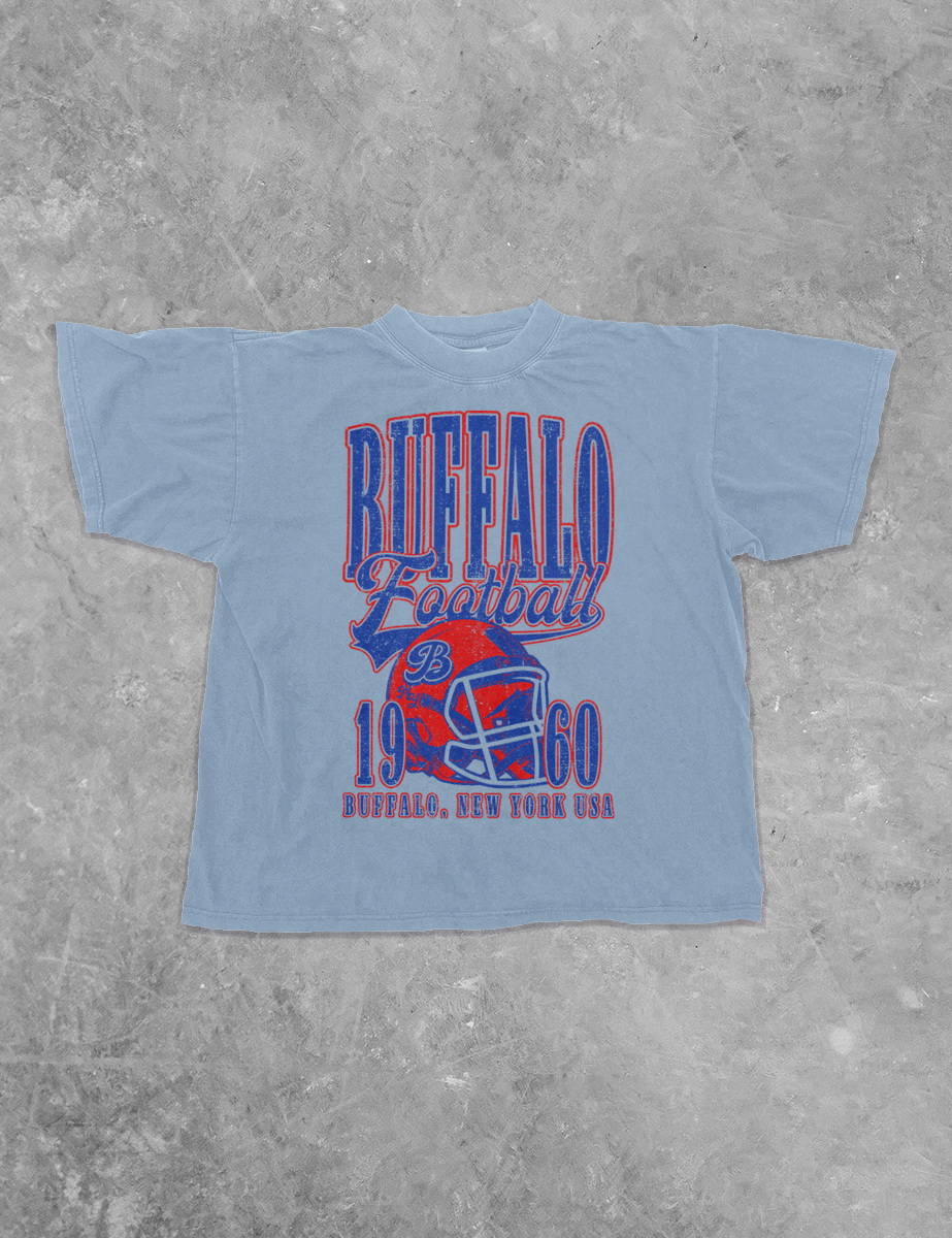 Underground Original Design: Buffalo Football, 90's Boxy Cotton TShirt