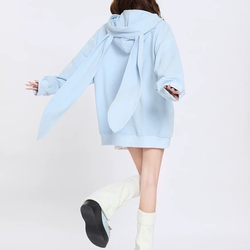BUNNY HOODIE STAR GIRL AESTHETIC ZIP-UP