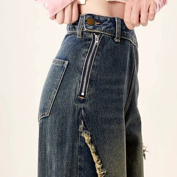 BUTTERFLY FLARED JEANS FOR WOMEN WITH ARTISTIC DETAILS