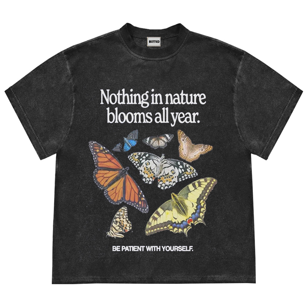BUTTERFLY GRAPHIC TEE - HIGH-QUALITY COTTON DAILY WEAR