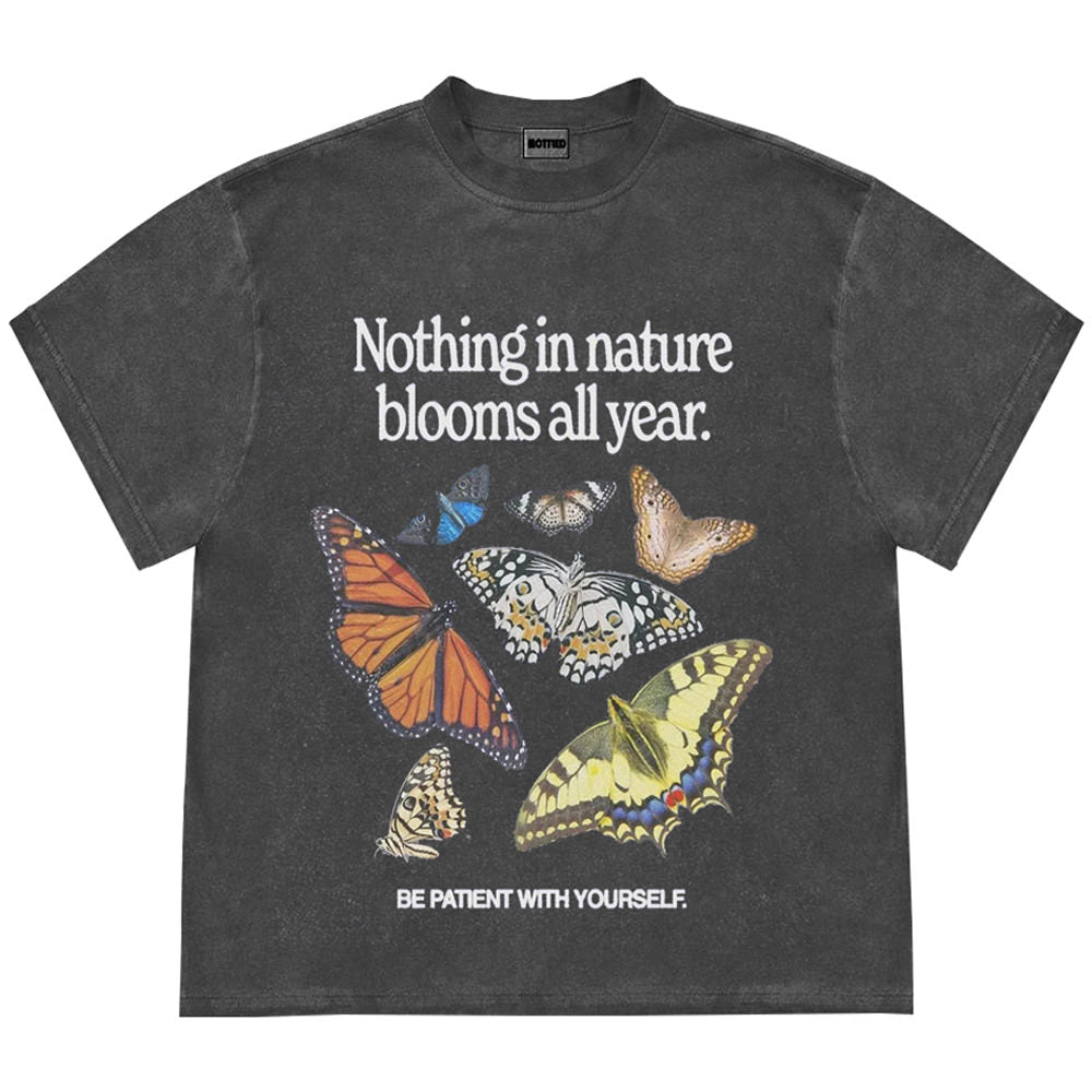 BUTTERFLY GRAPHIC TEE - HIGH-QUALITY COTTON DAILY WEAR