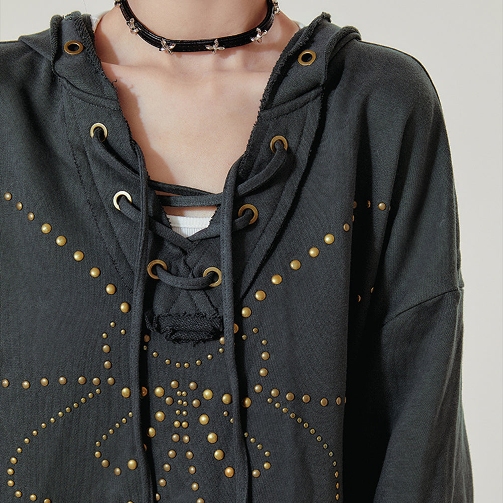 BUTTERFLY GRUNGE FASHION HOODIE OVERSIZED SILHOUETTE