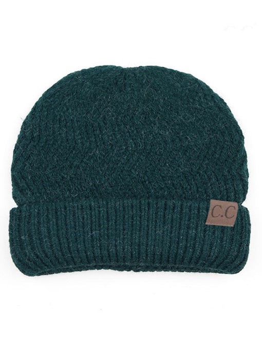 C.C Chevron Knitted Beanie With Cuff C.C Hat