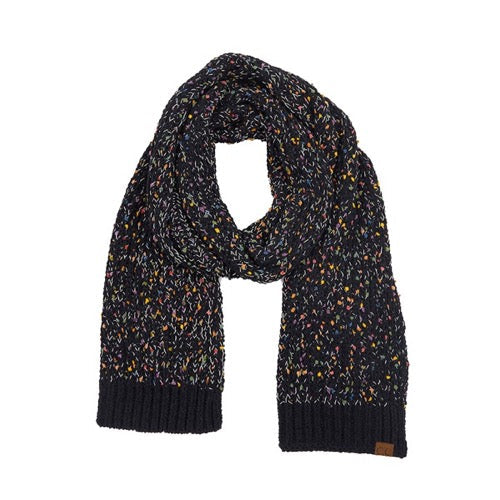 C.C Confetti Chenille Lightweight Speckled Knit Scarf