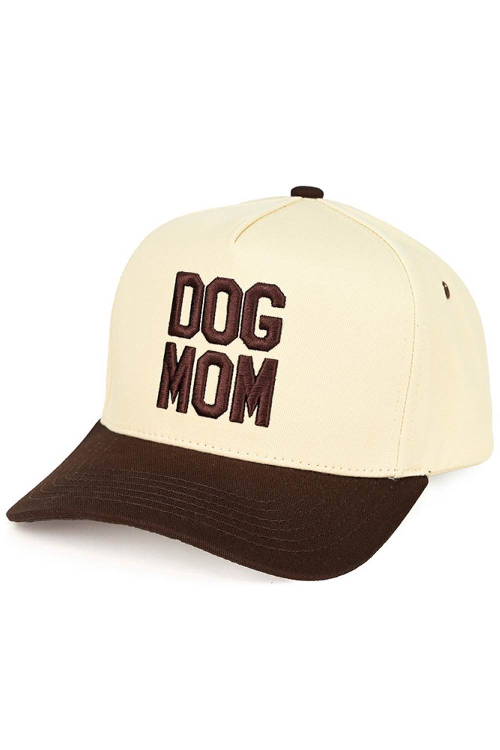 C.C DOG MOM Embroidered Two Tone Trucker Cap