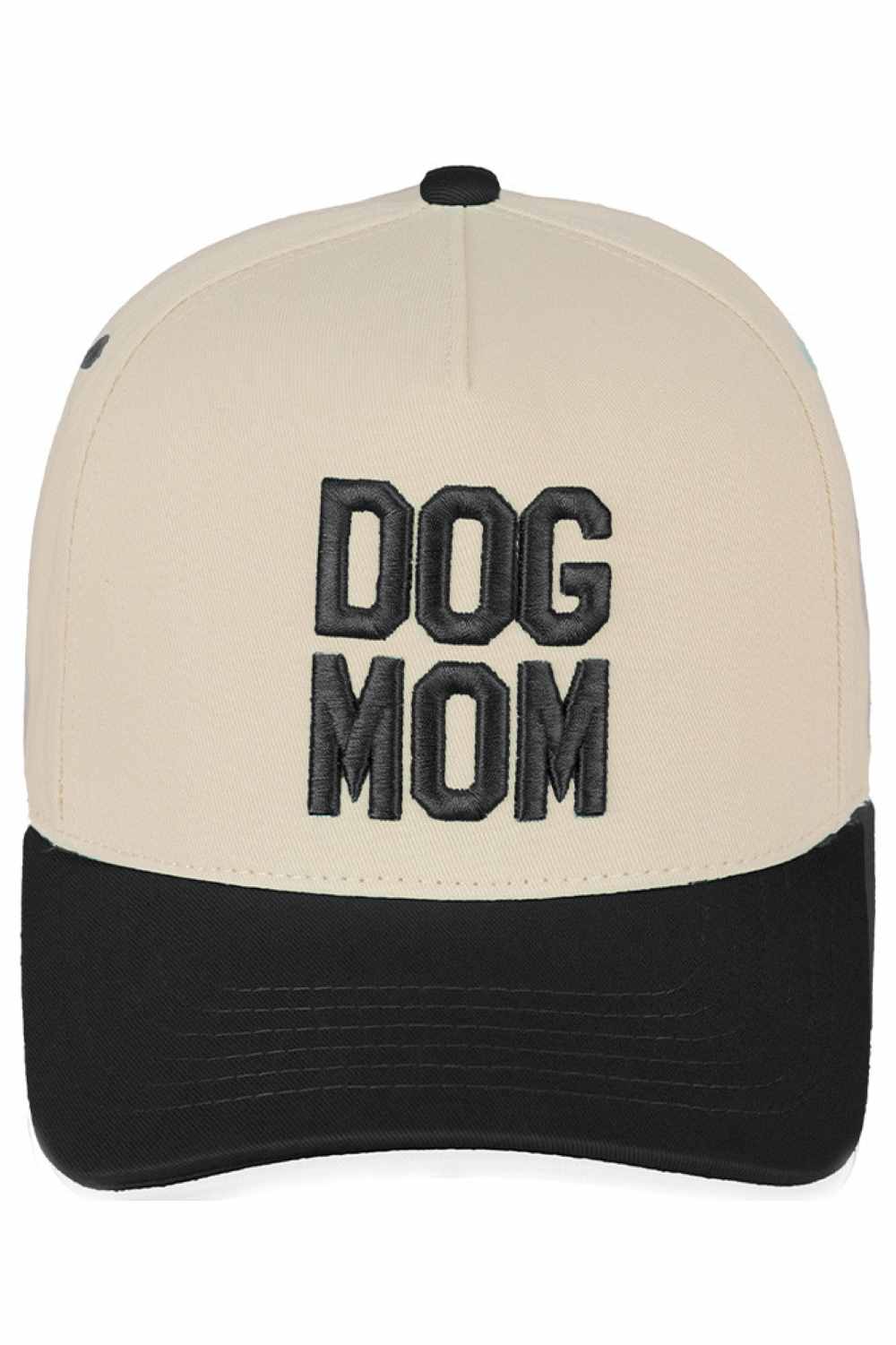 C.C DOG MOM Embroidered Two Tone Trucker Cap