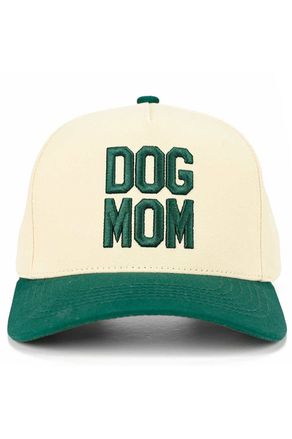 C.C DOG MOM Embroidered Two Tone Trucker Cap