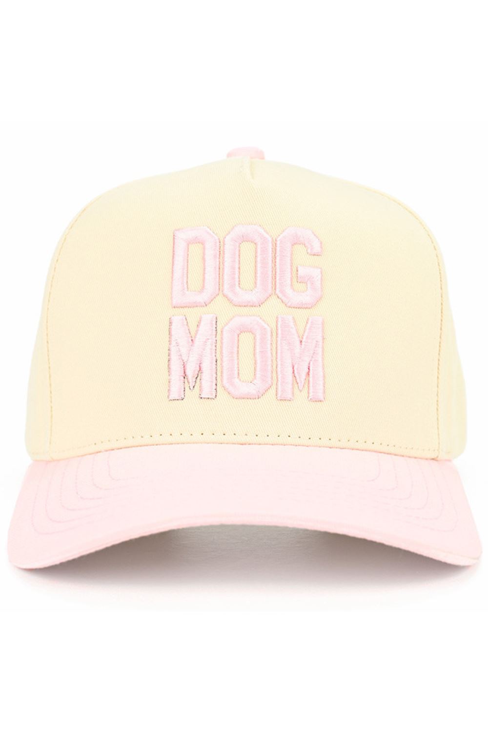 C.C DOG MOM Embroidered Two Tone Trucker Cap