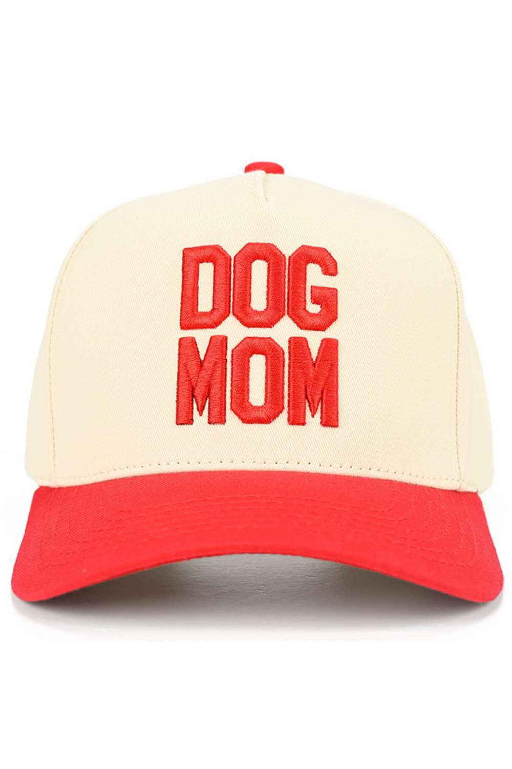 C.C DOG MOM Embroidered Two Tone Trucker Cap