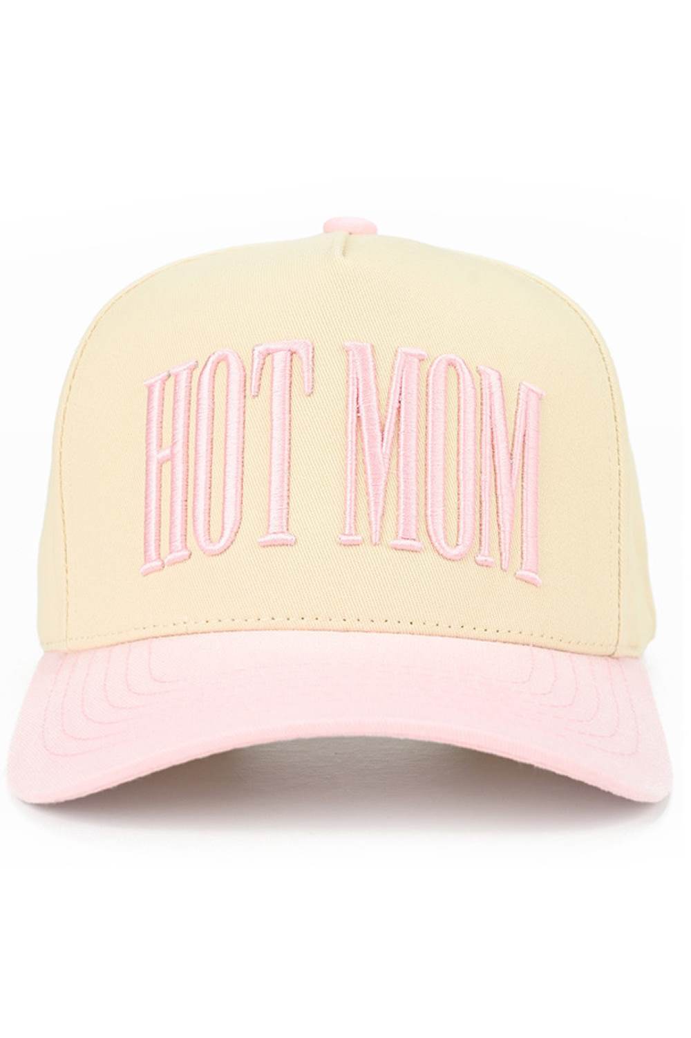 C.C HOT MOM Letter embroidered Trucker Hat