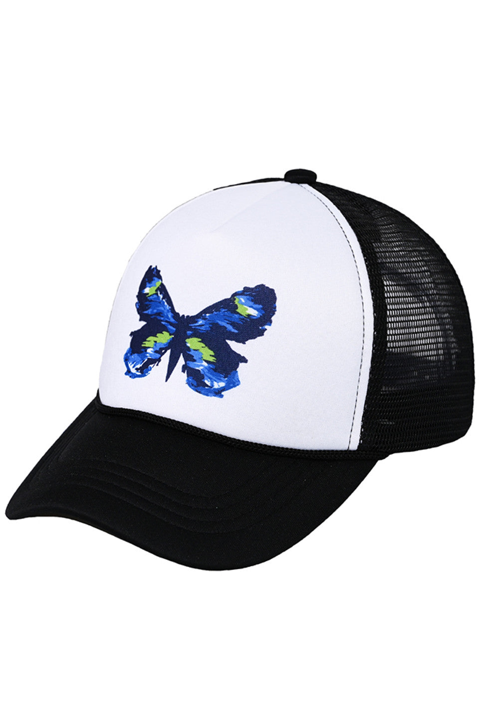 C.C Kids Hand Painted Abstract Butterfly Cap
