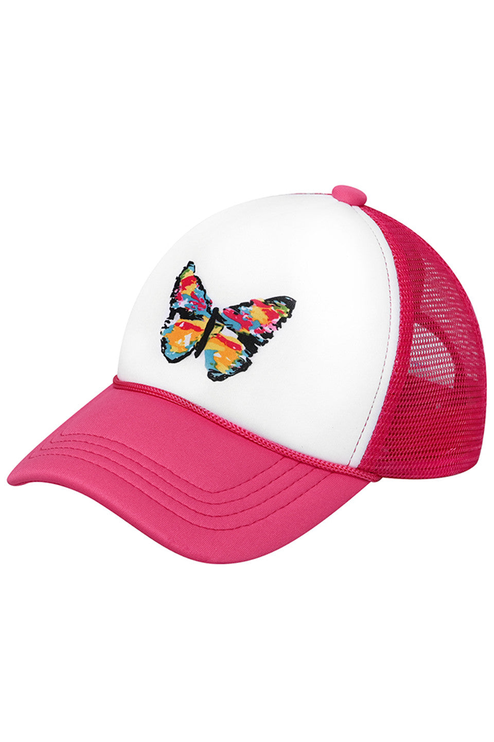 C.C Kids Hand Painted Abstract Butterfly Cap