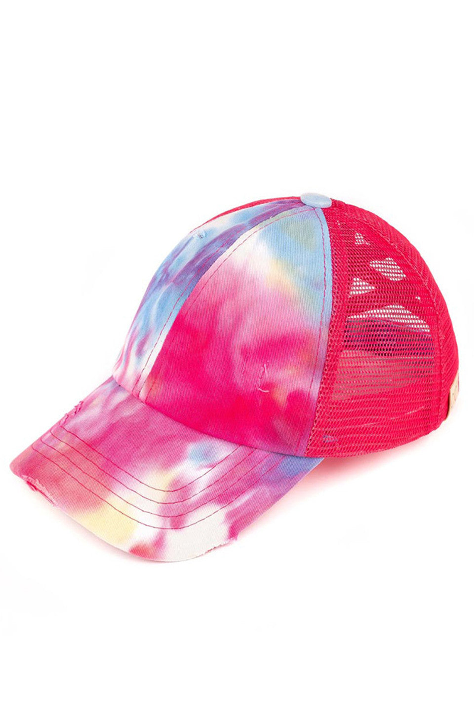 C.C Kids Tie Dye Criss-cross Pony Cap