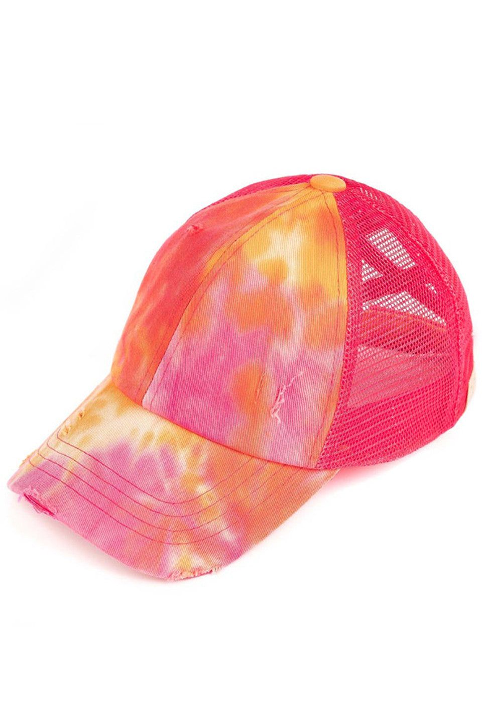 C.C Kids Tie Dye Criss-cross Pony Cap