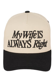 C.C MY WIFE IS ALWAYS RIGHT Tow Tone Trucker Cap