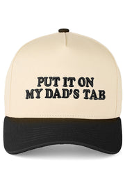 C.C PUT IT ON MY DAD'S TAB Letter Trucker Hat