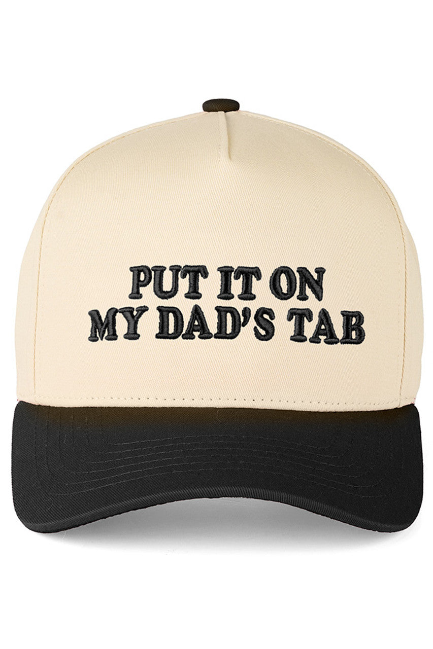 C.C PUT IT ON MY DAD'S TAB Letter Trucker Hat