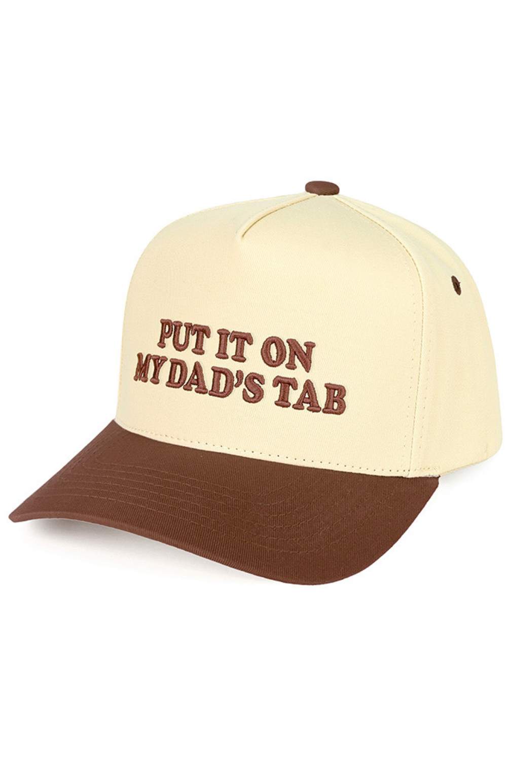 C.C PUT IT ON MY DAD'S TAB Letter Trucker Hat