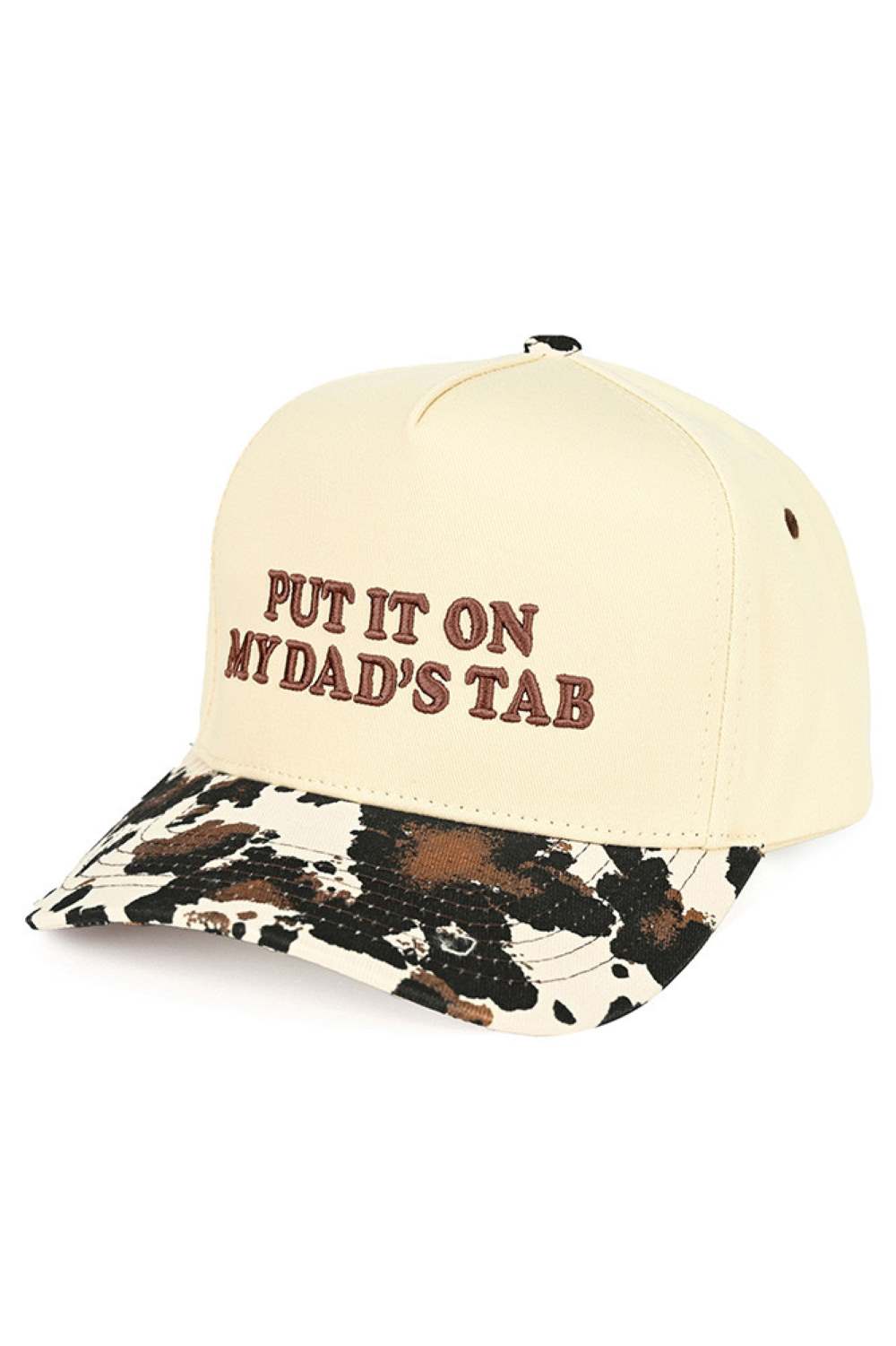 C.C PUT IT ON MY DAD'S TAB Letter Trucker Hat
