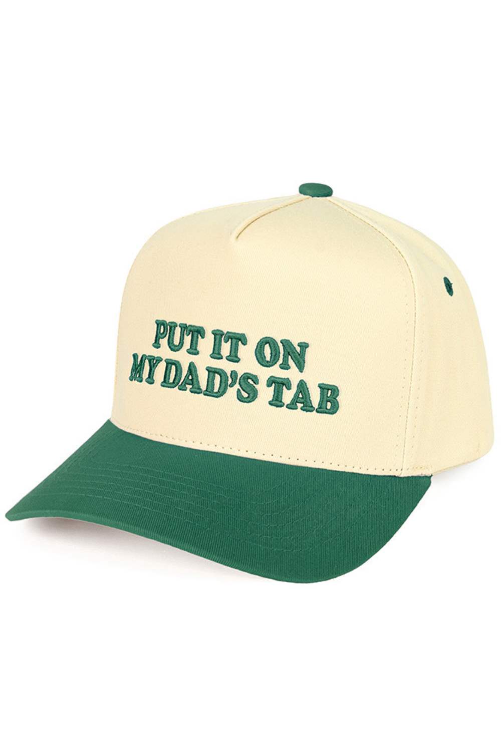 C.C PUT IT ON MY DAD'S TAB Letter Trucker Hat