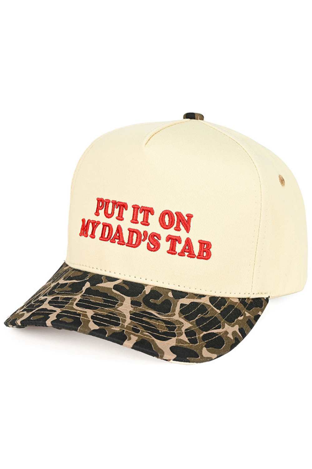 C.C PUT IT ON MY DAD'S TAB Letter Trucker Hat