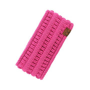C.C Solid Ribbed Ponytail Headband Ear Warmer Earmuff