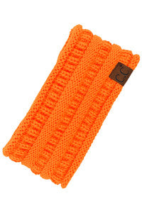 C.C Solid Ribbed Ponytail Headband Ear Warmer Earmuff