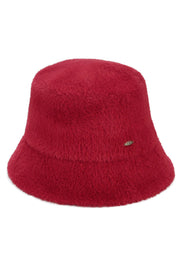 C.C Solid Short Hair Faux Fur Winter Bucket Hat