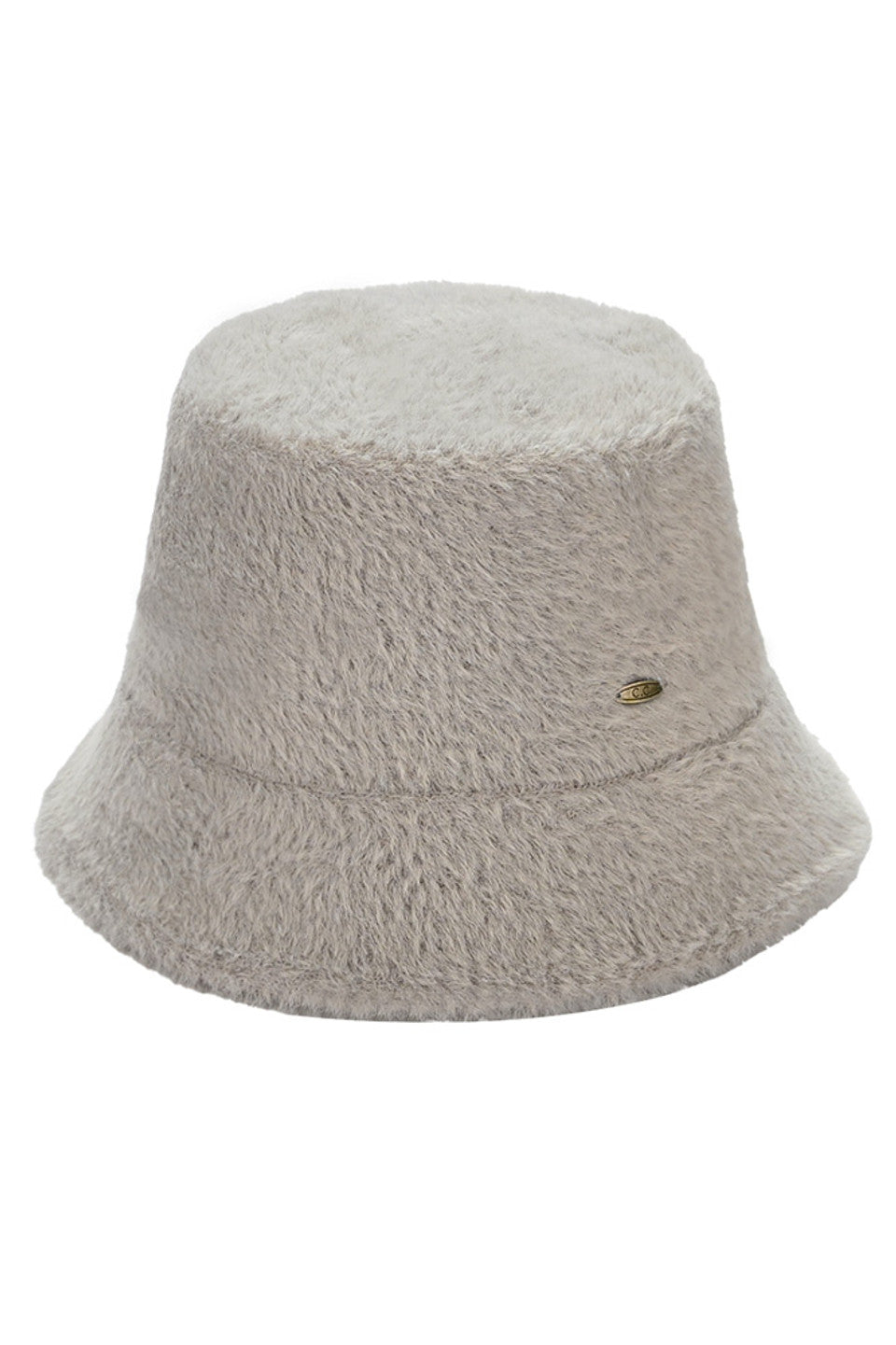 C.C Solid Short Hair Faux Fur Winter Bucket Hat