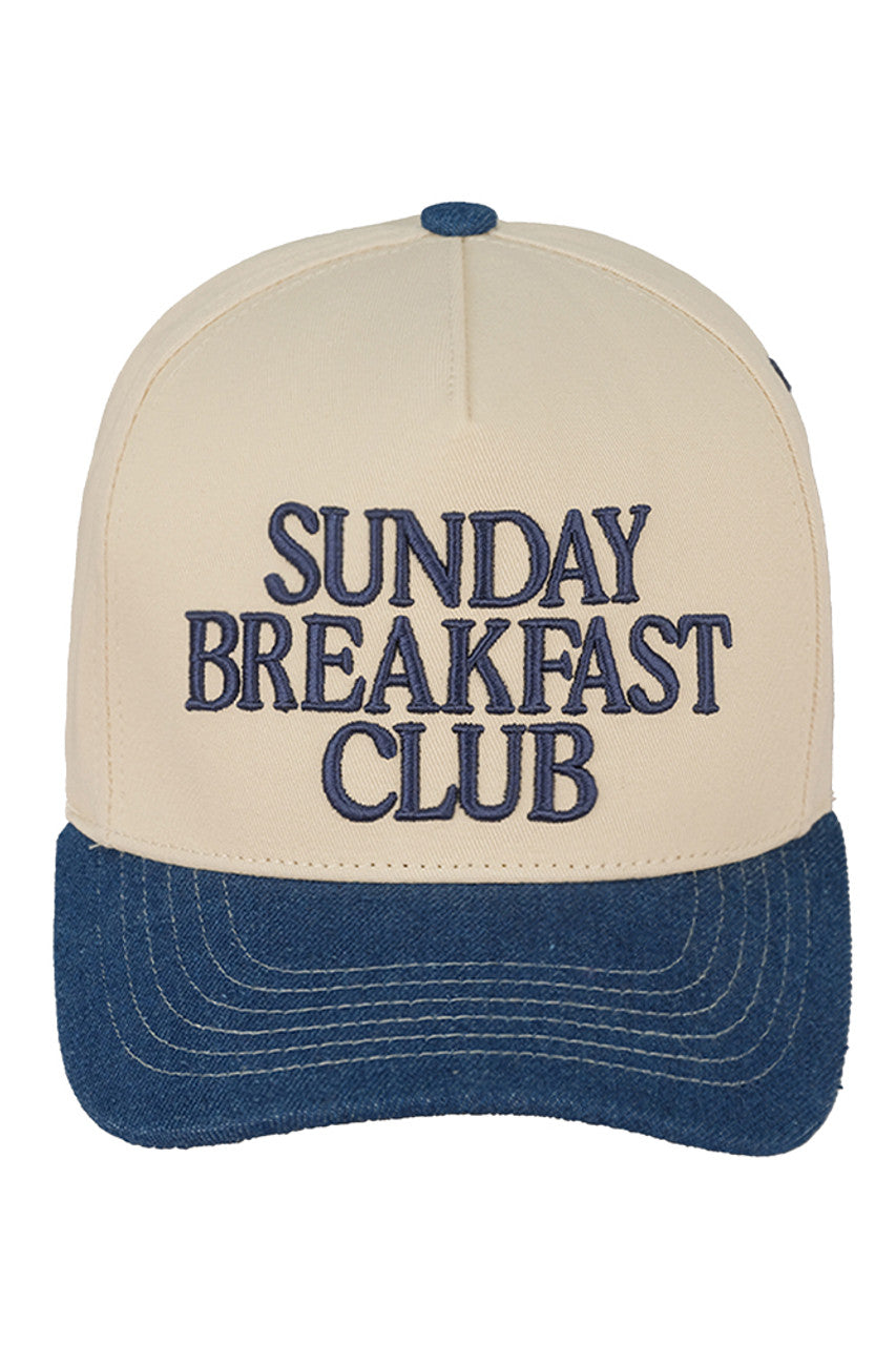 C.C SUNDAY BREAKFAST CLUB Embroidered Trucker Cap