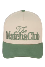C.C THE MATCHA CLUB Embroidered Trucker Cap