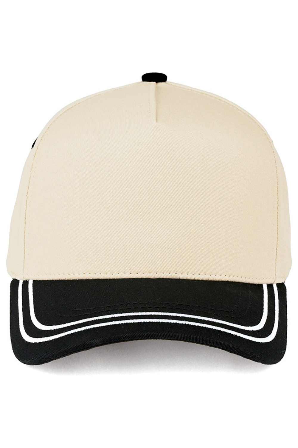 C.C Two Tone with Retro Stripe Cotton Trucker Cap