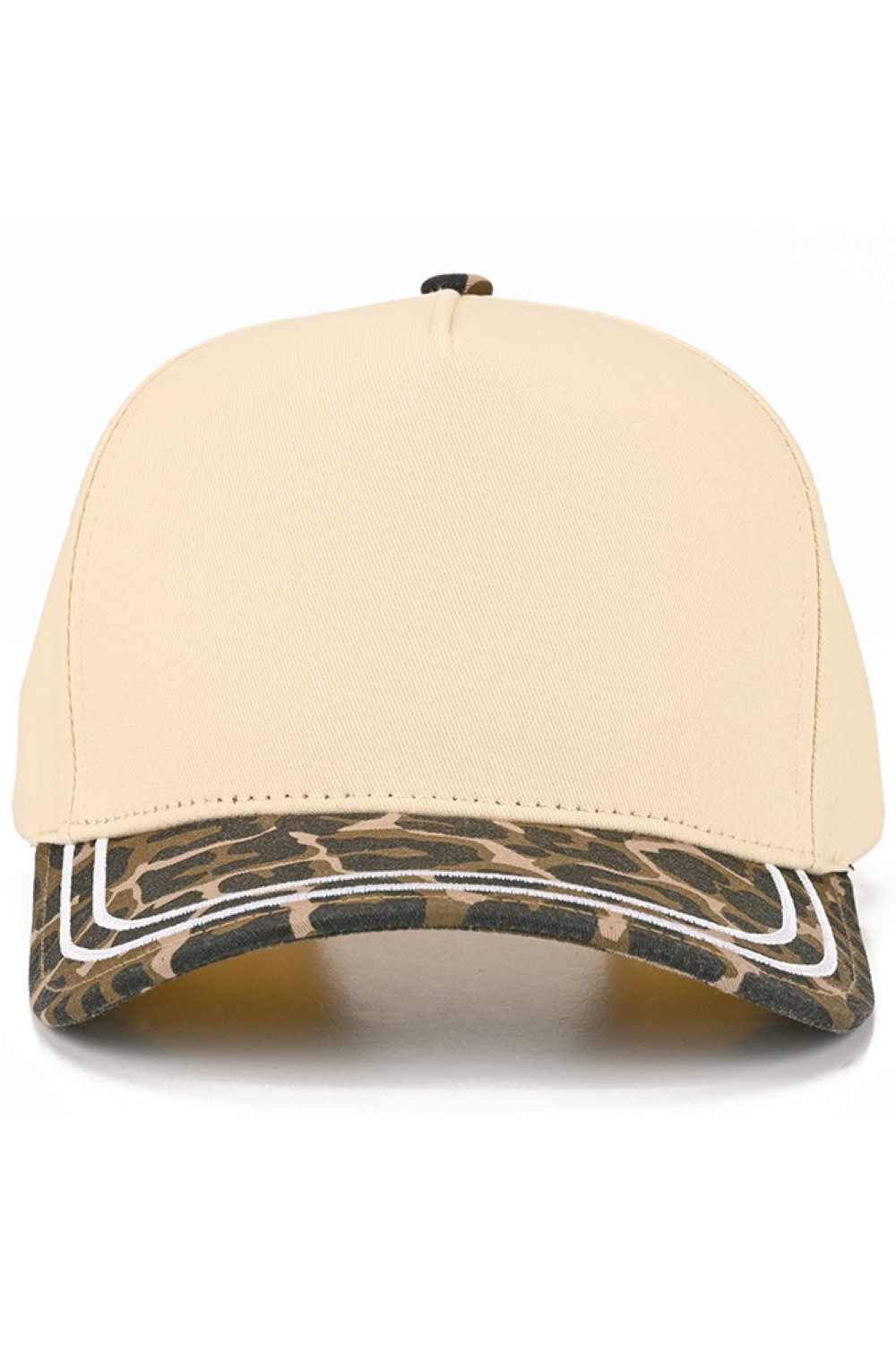 C.C Two Tone with Retro Stripe Cotton Trucker Cap