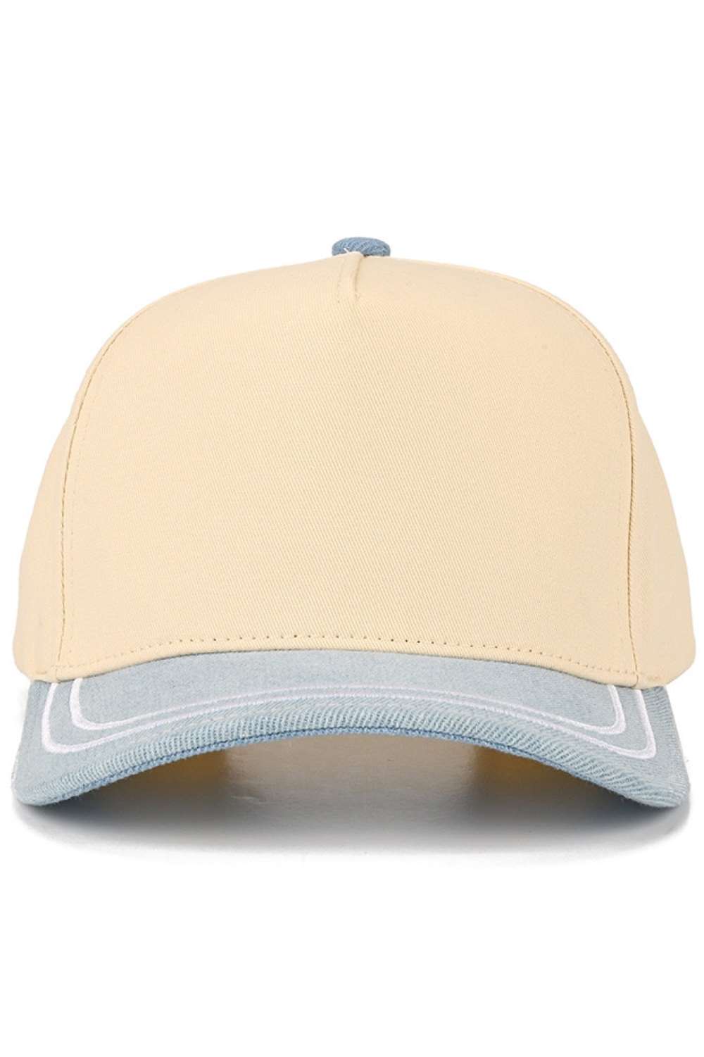 C.C Two Tone with Retro Stripe Cotton Trucker Cap