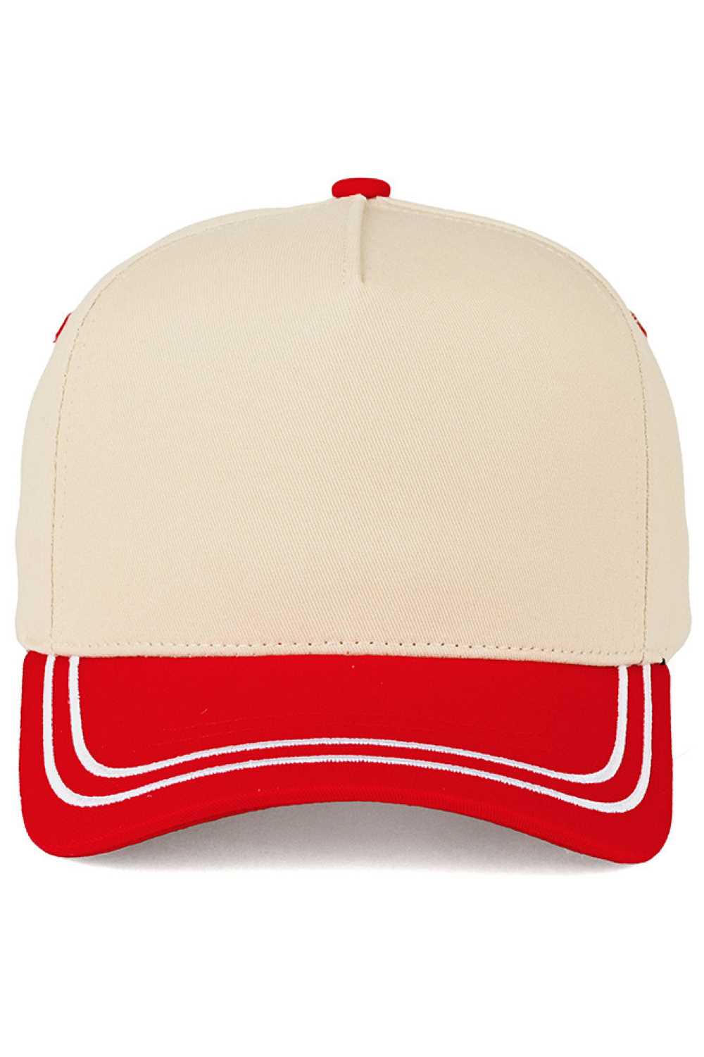 C.C Two Tone with Retro Stripe Cotton Trucker Cap