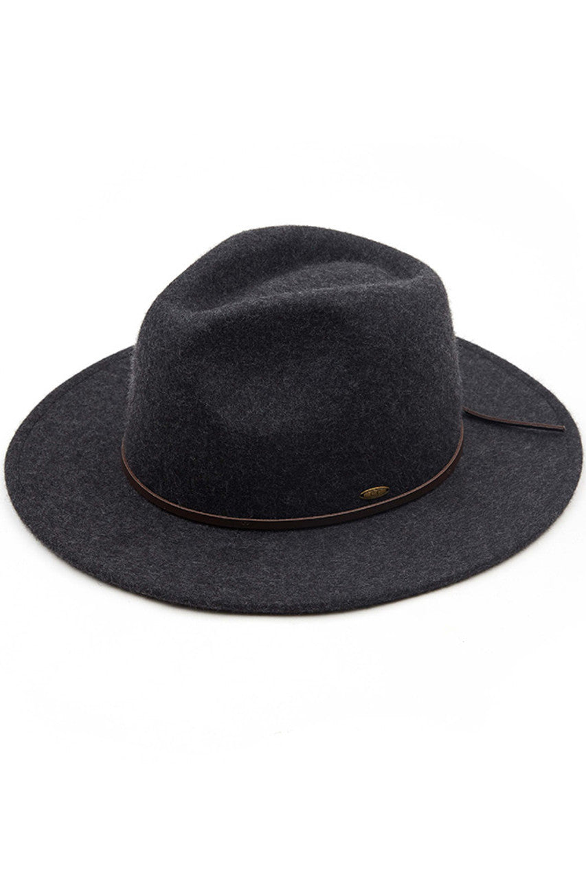 C.C Women's Wool Felt Brim Hat Panama