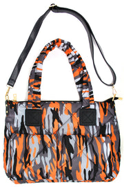 Camo Puffer Hand Bag