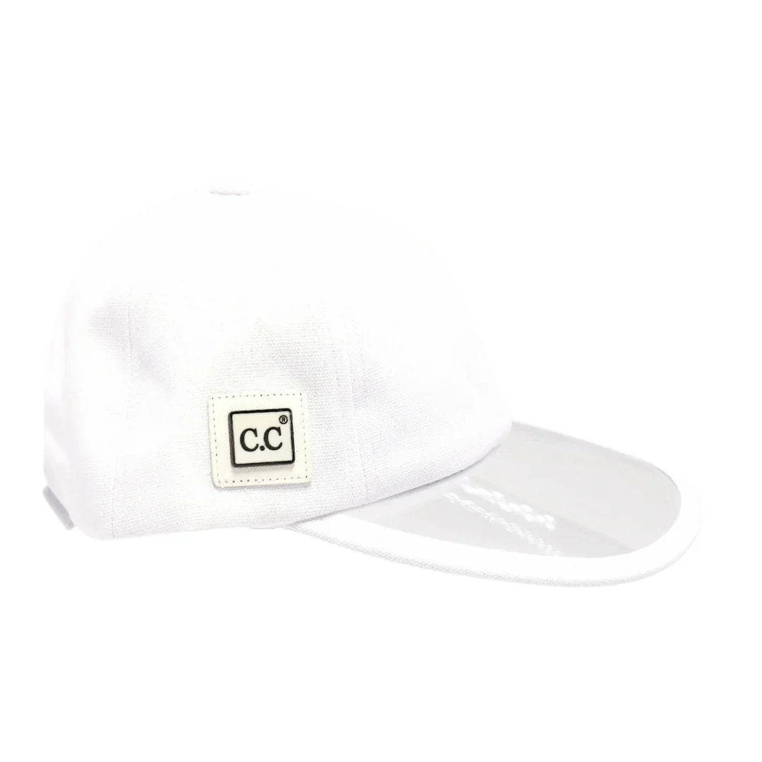 Canvas C.C Ball Cap with PVC Brim