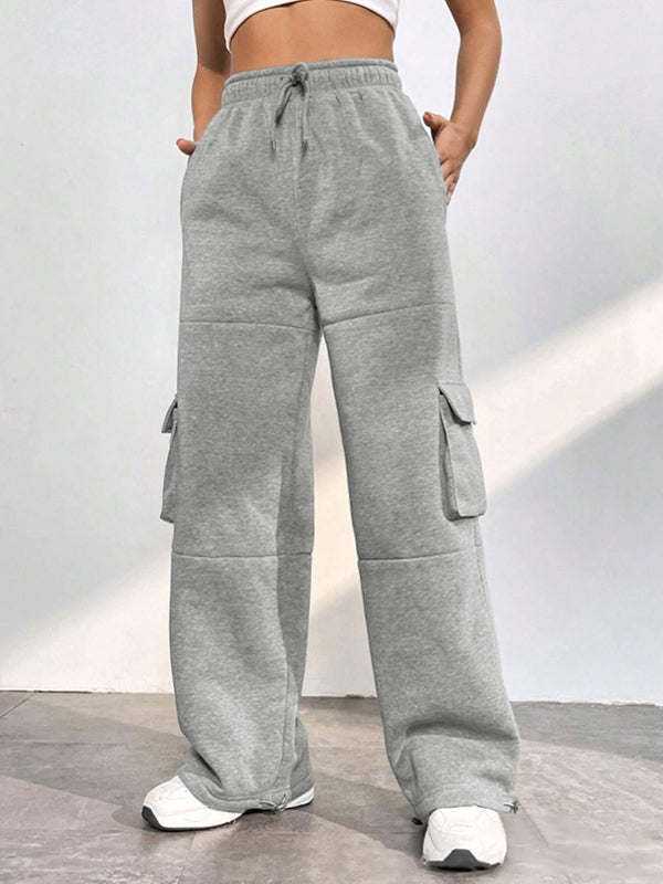 CARGO SWEATPANTS IN GRAY - VERSATILE CARGO STYLE PANTS