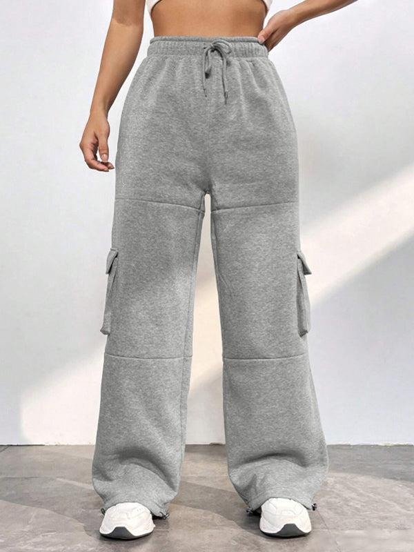 CARGO SWEATPANTS IN GRAY - VERSATILE CARGO STYLE PANTS