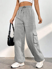 CARGO SWEATPANTS IN GRAY - VERSATILE CARGO STYLE PANTS