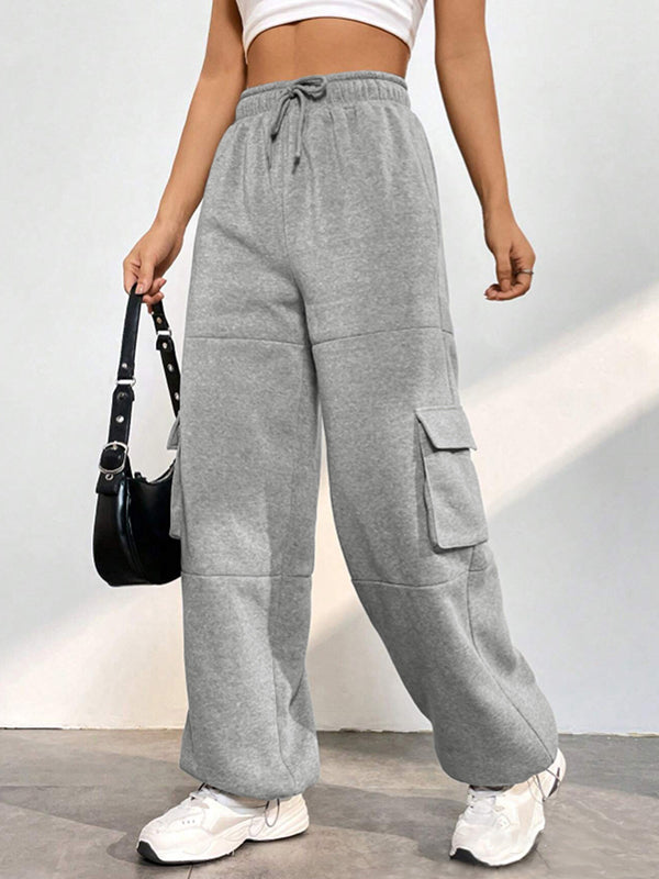 CARGO SWEATPANTS IN GRAY - VERSATILE CARGO STYLE PANTS
